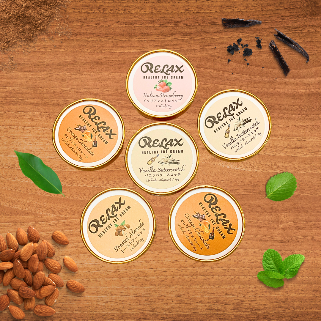 6個セット】RELAXヘルシーアイスクリーム – RELAX Healthy Ice Cream